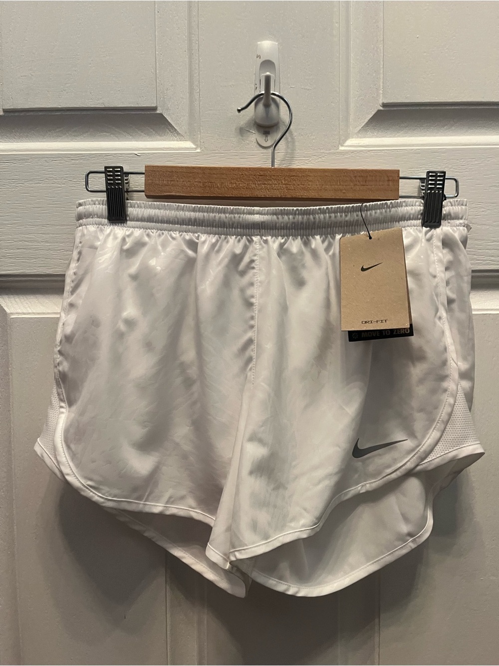 NWT Nike Women’s White Athletic Running Shorts- Small